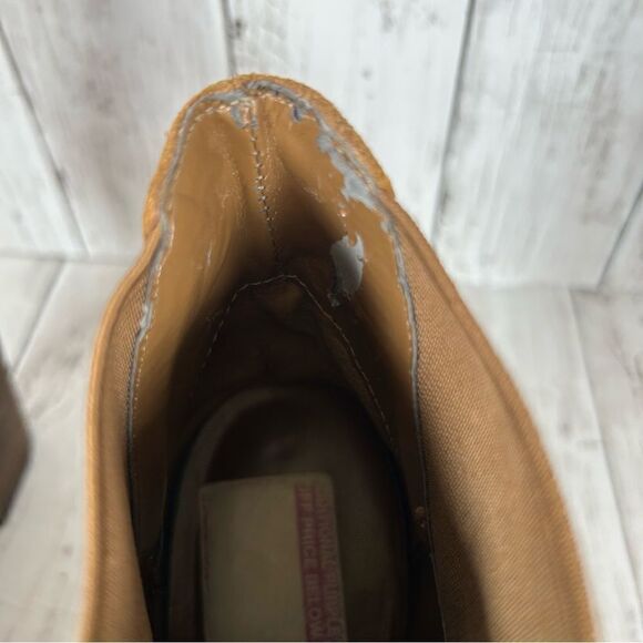 CROWN VINTAGE Magnolia Dark Natural Distressed Suede Elastic Ankle Boot 10 - Picture 6 of 11